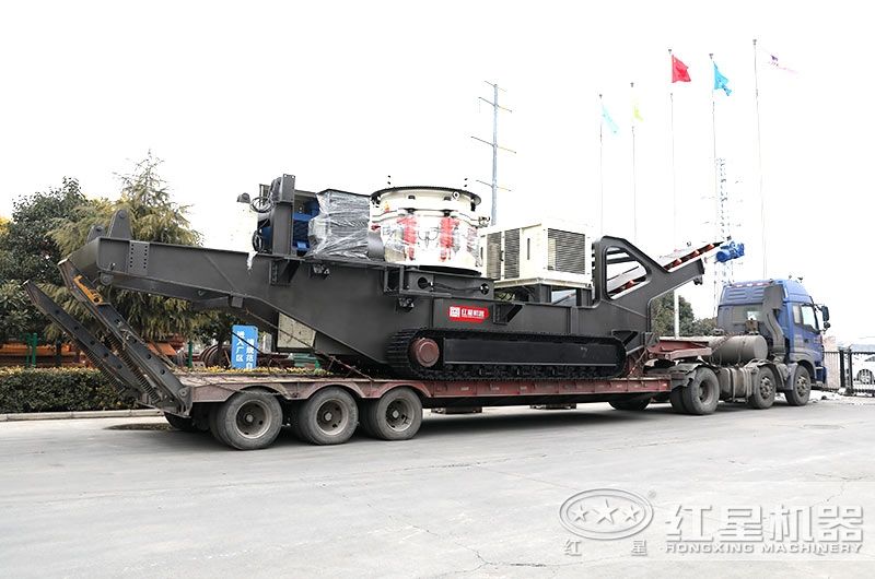 圓錐破履帶移動破碎站，整形效果好，產量高 style=width:720px; 