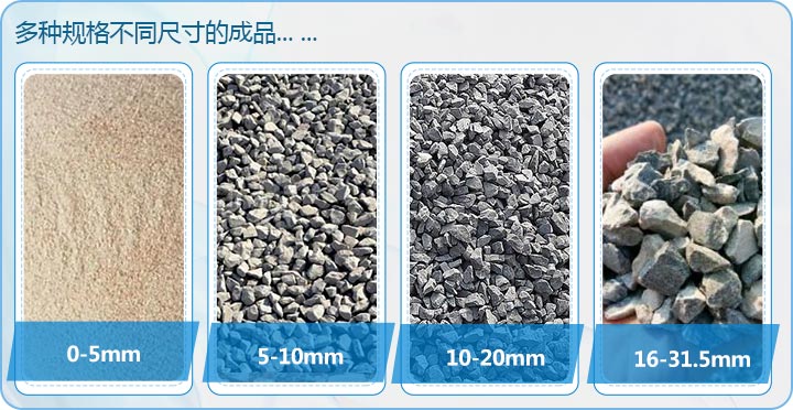 日產(chǎn)3500噸石灰石制砂，多種不同規(guī)格成品 