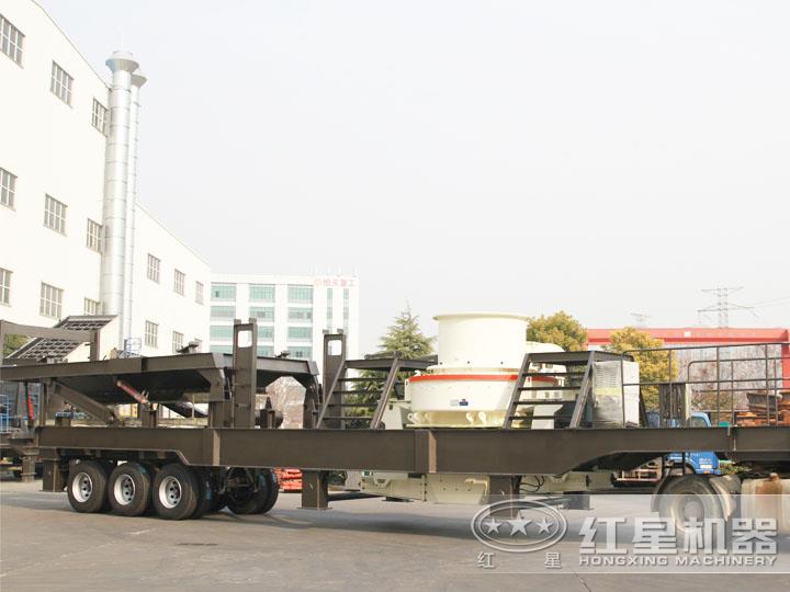 移動(dòng)柴油打砂機(jī)，可一鍵智能操作，液壓控制