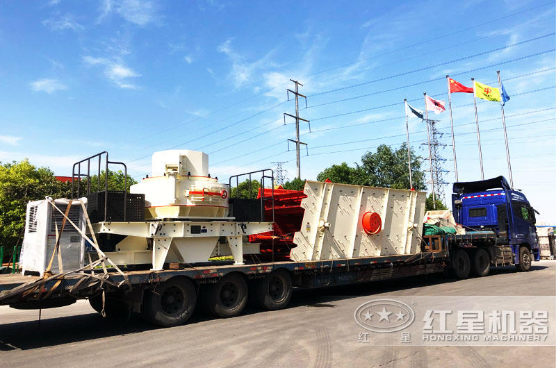 專車運(yùn)輸，提供全套大理石廢料制砂機(jī)設(shè)備